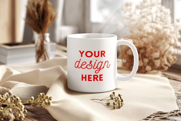 Download White Ceramic Mug Mockup Cozy Home Style - White ceramic mug mockup Collection